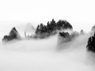 Yello Mountain, China. 中國黃山